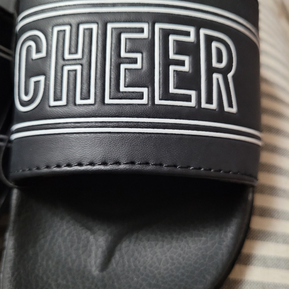 Cheer Black Slide Sandals - Picture 3 of 3